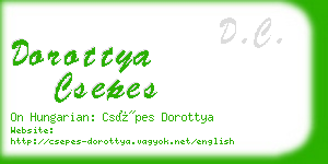 dorottya csepes business card